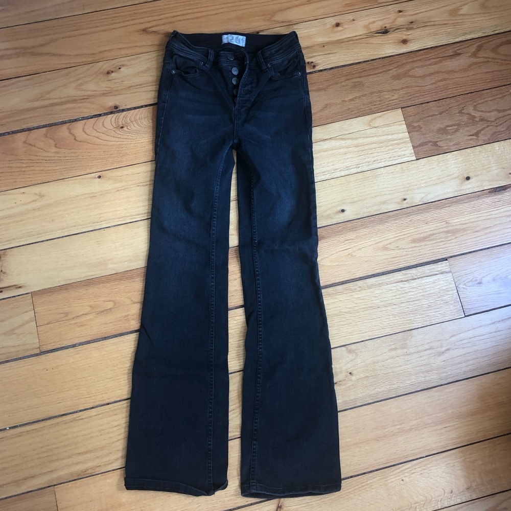 Black Free People Bootcut Jeans